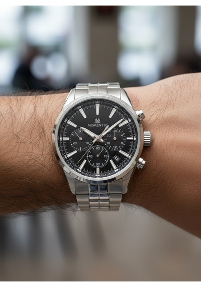 Momentus Gümüş Çelik Kordon Erkek Kol Saati Cc306s-04ss Gümüş