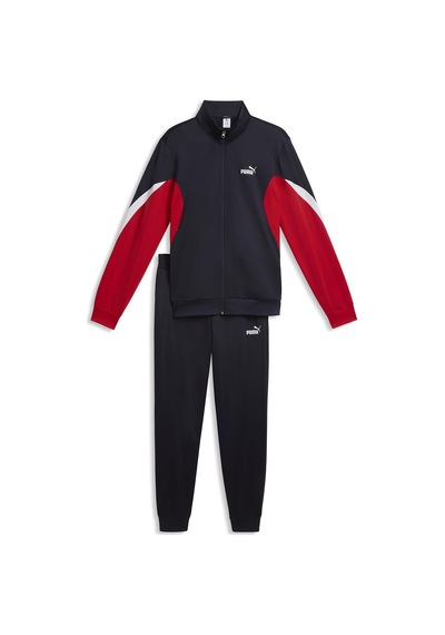 Puma Essentials Block Poly Erkek Lacivert Günlük Stil Eşofman Takımı 69176716 Mavi