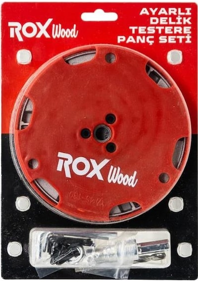 Rox Wood 0294 Ayarlı Delik Testere Panç Seti 45-130 Mm