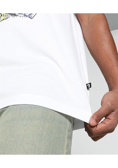 Puma Graphics Photoprint Tee Erkek Beyaz Tişört - 683213 02 Beyaz