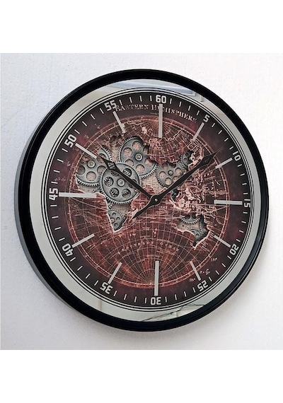Lamedor Hemısphere Duvar Saatı 60 Cm Siyah