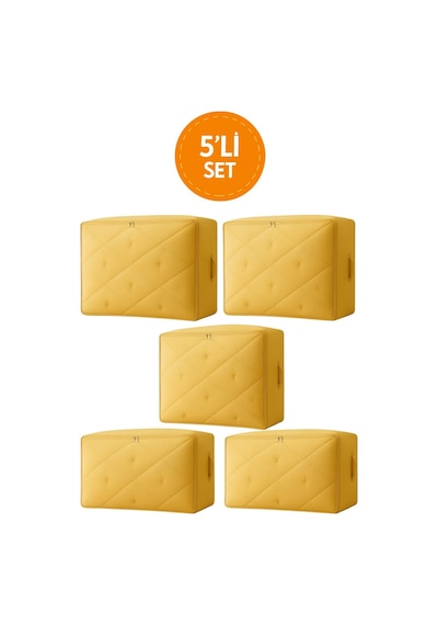 5'li Set Maxi Boy Hurç 47x67x35 Cm Yorgan, Battaniye, Kıyafet Saklama Ve Düzenleme Çantası Diğer