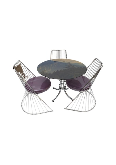 Bengimobilya Masa Tel Sandalye Model Takım Metal Transmisyon Çelik Nikelaj Aya (429300116) Bengimobilya Masa Tel Sandalye Model Takım Metal Transmisyon Çelik Nikelaj Aya (429300116)