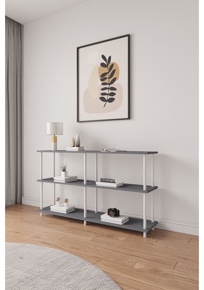 Çevir Kur Antrasit Bd 150 Cm Raflı Konsol 150 75 29 Cm Antrasit