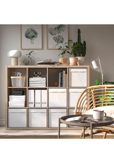 Ikea Dröna Kutu, Beyaz, 33x38x33 Cm