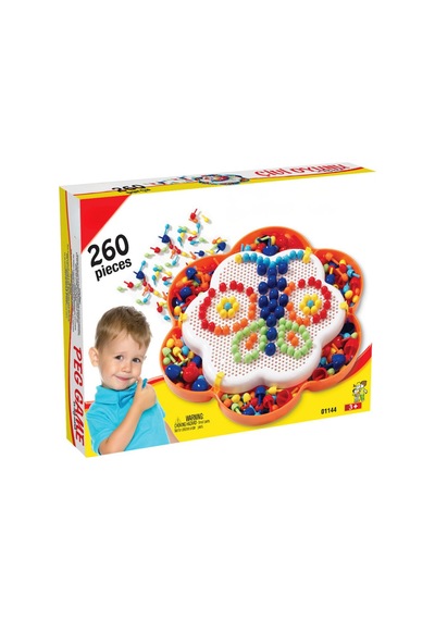 Eğitici Mozaik Çivi Oyunu 260 Parça Yaratıcı Zeka Seti 3+ Yaş