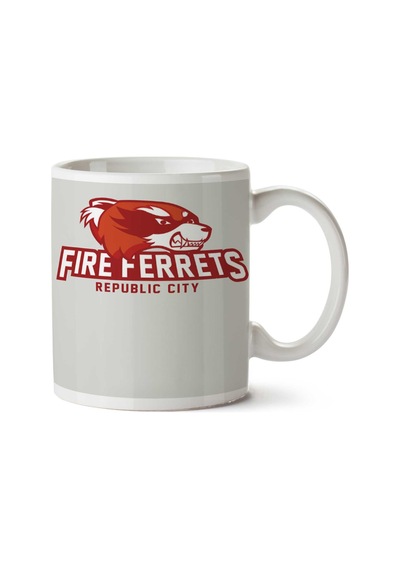 Republic City Fire Ferrets İki Tarafı Baskılı Kupa Bardak