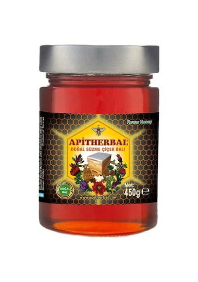 Apitherbal Süzme Çiçek Balı 450 G