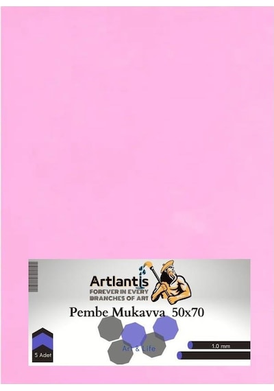 Renkli Mukavva 50X70 5 Adet Artlantis Renkli Mukavva 5 Adet