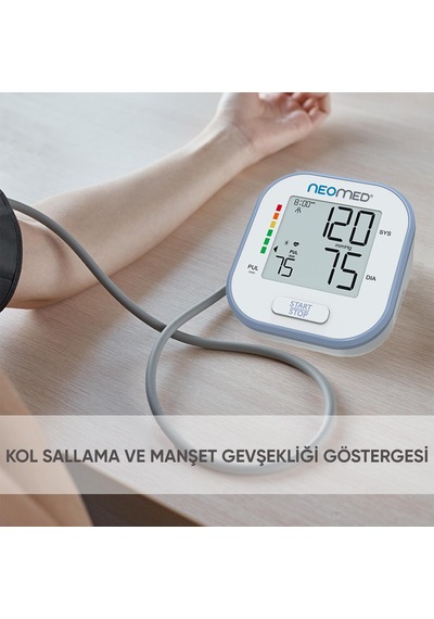 Neomed Dbp-61a0 Türkçe Konuşan Tek Tuşla Ölçen Üst Koldan Dijital Tansiyon Aleti