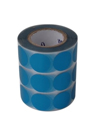 Kendinden Yapışan Metalize Kuşe Etiket 25mm X 25mm Rulo, 2500 Adet 124-Pembe