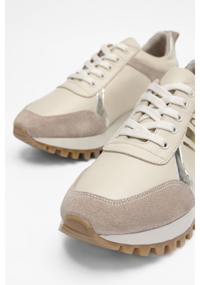 Valmenti Kadın Bej Hakiki Deri Sneakers & Spor Ayakkabı 923 V-101 Bn Ayk Sk23/24 Bej