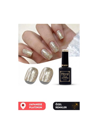 Misyul Uv Led Kalıcı Oje Nail Art 15 Ml Japanese Platinum J01