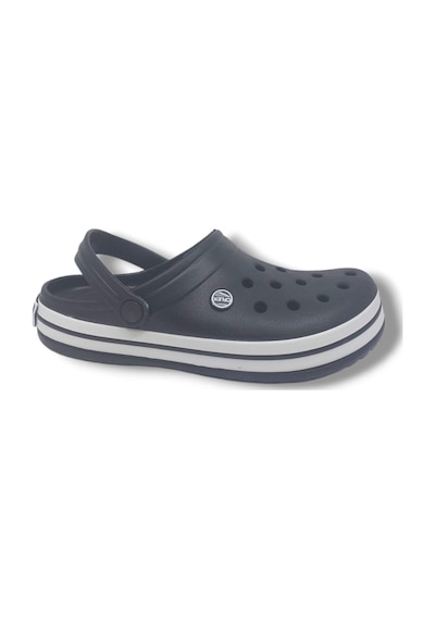 Zerhan Cflex 145 Unisex Siyah Beyaz Siyah Sabo Terlik Sandalet Siyah