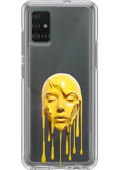 Samsung Galaxy A71 Uyumlu Şeffaf Kılıf Estetik Yüz 6 Tasarımlı