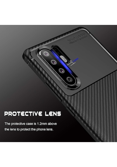 Huawei P30 Pro Kilif Karbon Tasarim Negro Silikon Kapak 405788192