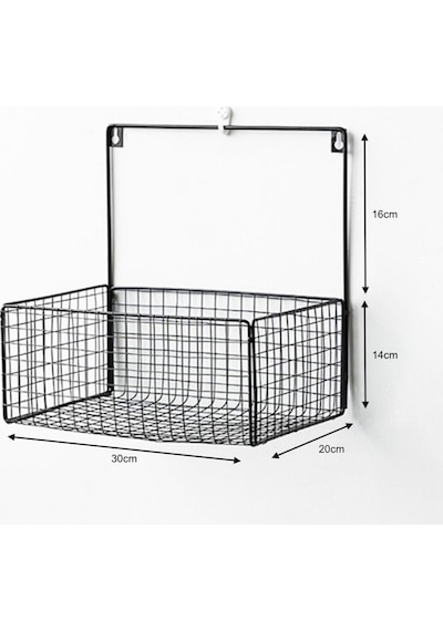 Wessdizayn Wd109 Minimalist Kafes Tel Tasarımlı Metal Duvar Rafı