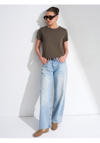 Dilvin 32852 Basic T-shirt-haki