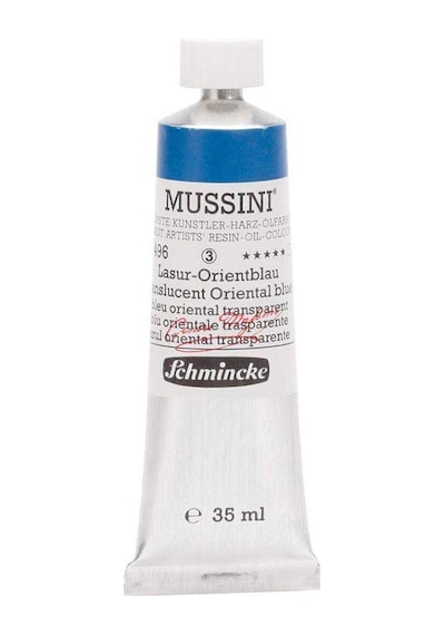 Mussini 35Ml Yağlı Boya Seri 3 No 496 Translucent Oriental Blue