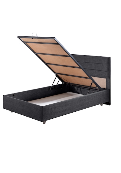Sofia İkili Set, Sofia Tek Kişilik Baza Başlık Seti Antrasit 90 x 200
