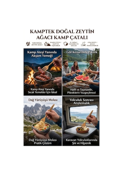 %100 Doğal Zeytin Ağacı El Yapımı Kamp Çatalı - Hafif Taşınabilir Outdoor Ahşap Çatal Ev Kamp Doğa Piknik Çatalı Doğal Kahverengi %100 Doğal Zeytin Ağacı El Yapımı Kamp Çatalı - Hafif Taşınabilir Outdoor Ahşap Çatal Ev Kamp Doğa Piknik Çatalı Doğal Kahverengi