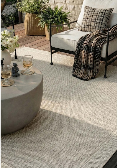Minimalist Krem Beyaz Sisal Halı - Fm02w