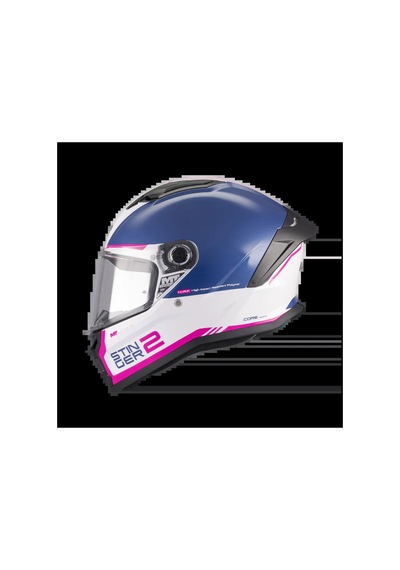 Mt Stinger 2 Core A5 Kapalı Kask Siyah - Beyaz