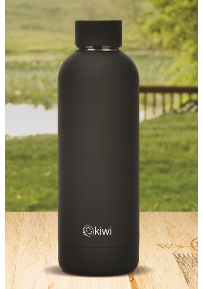 Kiwi Çift Katmanlı Paslanmaz Çelik Termos Siyah 500 ML Kt-8689