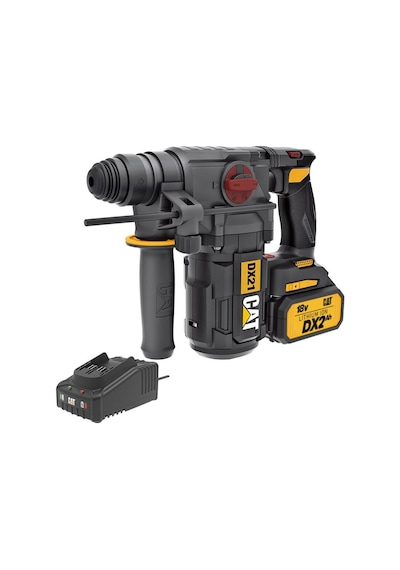 Cat DX21BC 18Volt 2.0Ah 2.2J Li-ion Tek Akülü Şarjlı Kömürsüz Profesyonel Sds-Plus Pnömatik Kırıcı/Delici