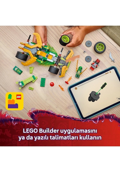 LEGO® NINJAGO® Lloyd’un Çek-Bırak Yarış Arabası 71828 - 7 Yaş ve Üzeri Çocuklar için Yaratıcı Oyuncak Yapım Seti (181 Parça)