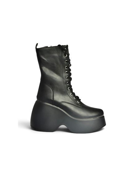 Fox Shoes Z973973209 Siyah Dolgu Tabanlı Kadın Postal Bot