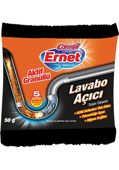 Ernet Lavabo Açıcı Granül 50 G