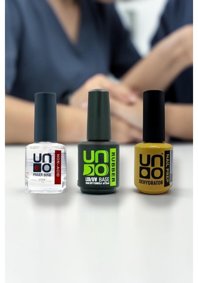 Uno 3'lü Set Protez Tırnak Hazırlık Seti Primer Dehidratör Rubber Base Uno Nail Prep 3lu-set Uno 3'lü Set Protez Tırnak Hazırlık Seti Primer Dehidratör Rubber Base Uno Nail Prep 3lu-set
