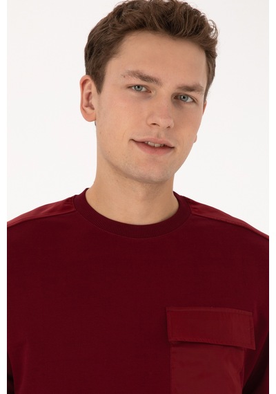 U.s. Polo Assn. Erkek Bordo Sweatshirt 50316401-vr014 Bordo