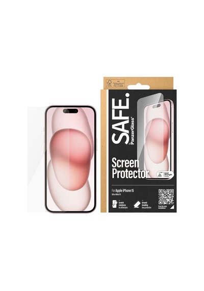 Apple iPhone 15 Uyumlu Ultra-wide Fit Çerçeve Aparatlı Tam Koruma Ekran Koruyucu