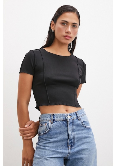 Never More Kısa Kol T-shirt Siyah