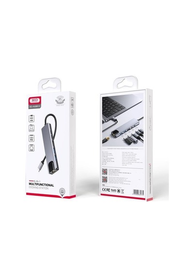 Hub013 6-in-1 Type-c Hub - 4k Hdmı, 100w Pd Şarj, Rj45 Ethernet Ve Dual Usb 3.0 Dönüştürücü
