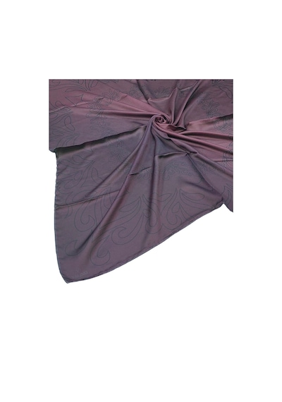 Mim Eşarp Valino Degrade Desenli Şifon Eşarp 90x90 Cm Mürdüm