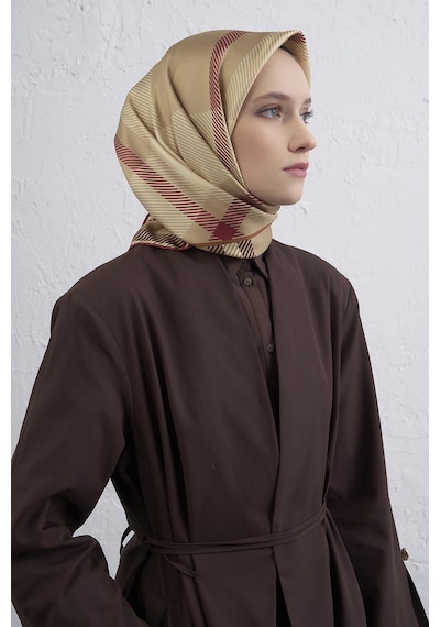 Armine Sura İpek Eşarp -2025/2026 -9418 Gold