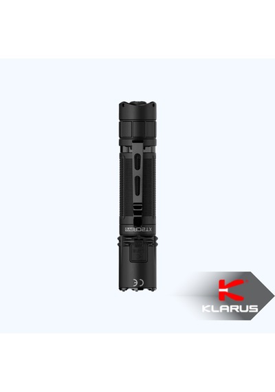 Klarus Xt2cr Pro 2100 Lümen Şarj Edilebilir Profesyonel Taktik El Feneri Dual Switch Ipx8 Su Geçirmez Siyah