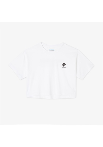 Columbia Csc Framed Halftone Kadın Beyaz Günlük T-shirt - Cs0317 Beyaz