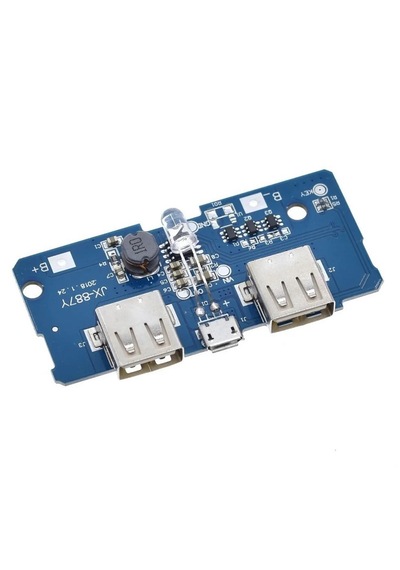 Çift Usb Girişli 5v 2a Powerbank Modülü