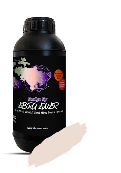Ebru Ener Anka Vernikli Genel Yüzey Boyası Pudra Pembe 1 KG