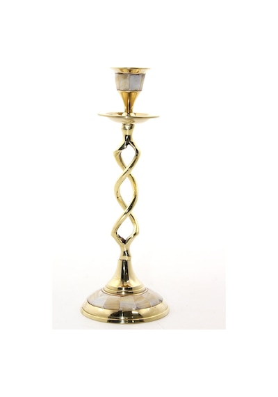 Tekli Pirinç Sedefli Şamdan Gold 45160525