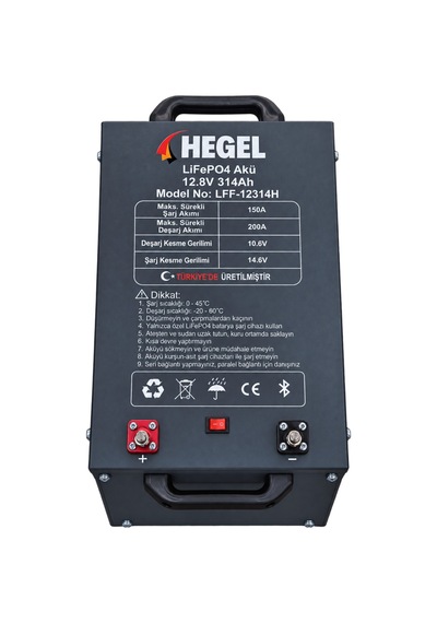 Hegel Lff-12314h 12.8v 314ah Lifepo4 Lityum Akü