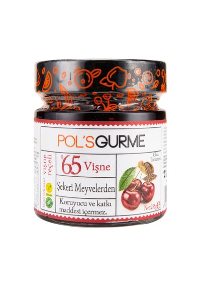 4 Adet Pol's Gurme %65 Meyve Vişne Reçeli 287 G