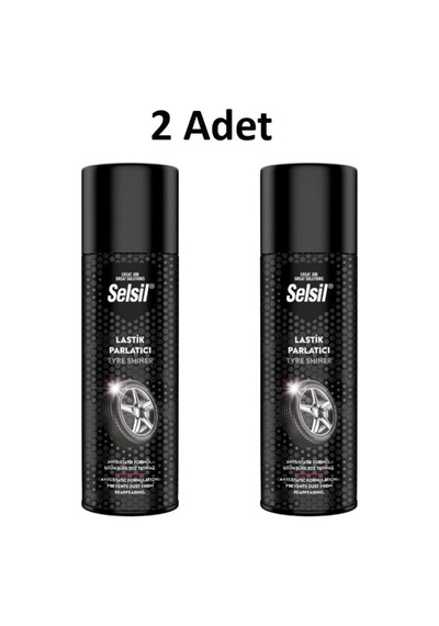 Tr Lastik Parlatıcı Sprey, 500 Ml, 2 Adet, Siyah