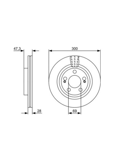 Hyundai İ30 1.4 2007-2017 Bosch Ön Disk 2 Adet