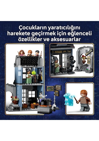 LEGO® Harry Potter™ Knockturn Yolu Büyücü Mağazaları 76471 - 8 Yaş ve Üzeri için Minifigür İçeren Oyuncak Yapım Seti (788 Parça)