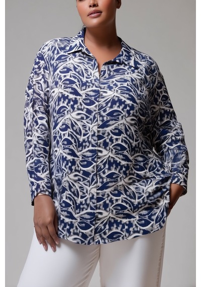 Hanezza Modayı Yakalayın: Kadın Büyük Beden Navy Blue Desenli Pamuklu Vis0kon Kumaş Gömlek / Tunik Mavi - 243891992 Mavi Hanezza Modayı Yakalayın: Kadın Büyük Beden Navy Blue Desenli Pamuklu Vis0kon Kumaş Gömlek / Tunik Mavi - 243891992 Mavi